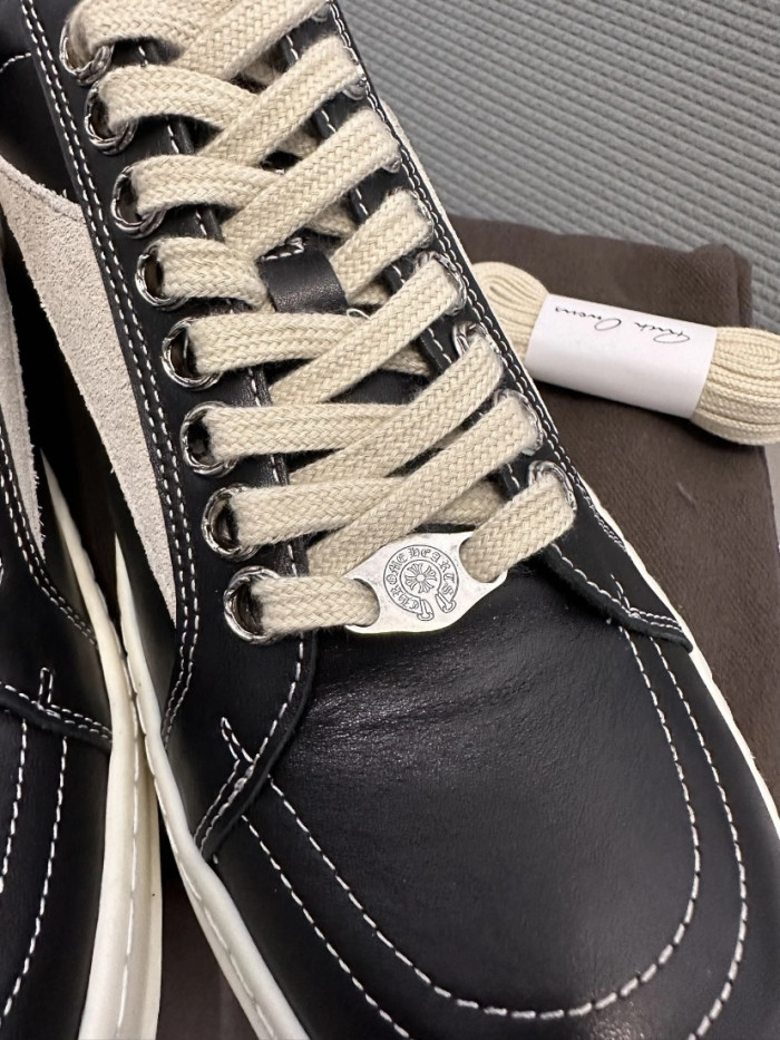 r1ck 0wens x chromhearts shoes