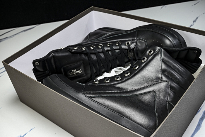 r1ck 0wens x chromhearts shoes