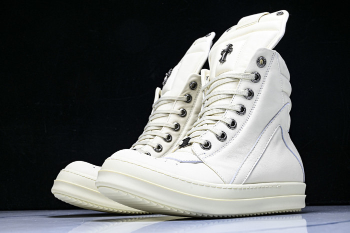 r1ck 0wens x chromhearts shoes