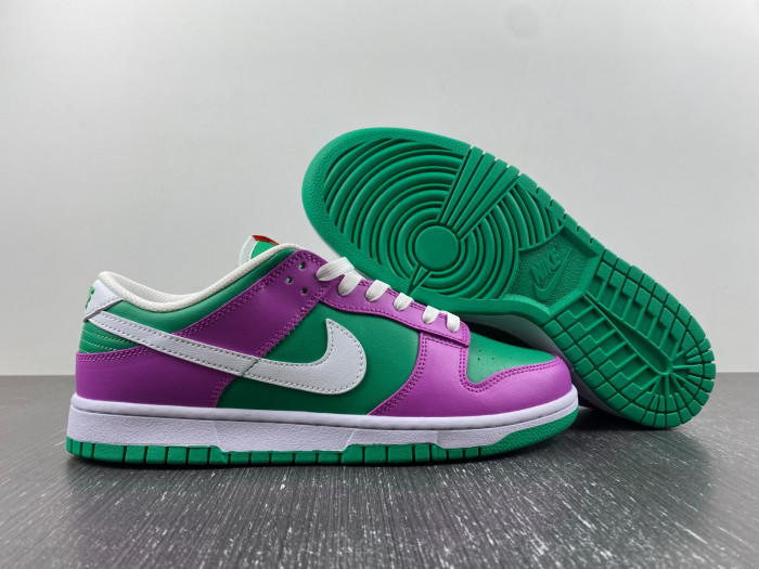 nike dunk low "stadium green/fuchsia" fd9924-311