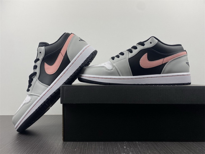 air jordan 1 low white grey black pink 553558-062