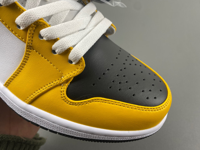 air jordan 1 mid "yellow ochre/black" dq8426-701