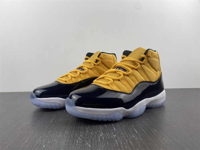air jordan 11 retro black yellow ct8012-118