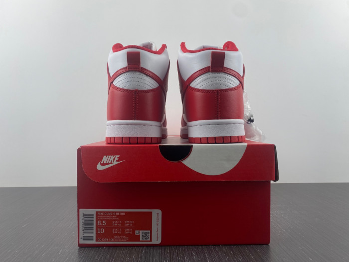 nike dunk high "championship red" dd1399-106