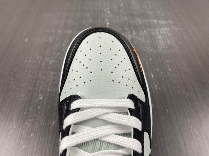 nike dunk low black grey orange fn7808-001