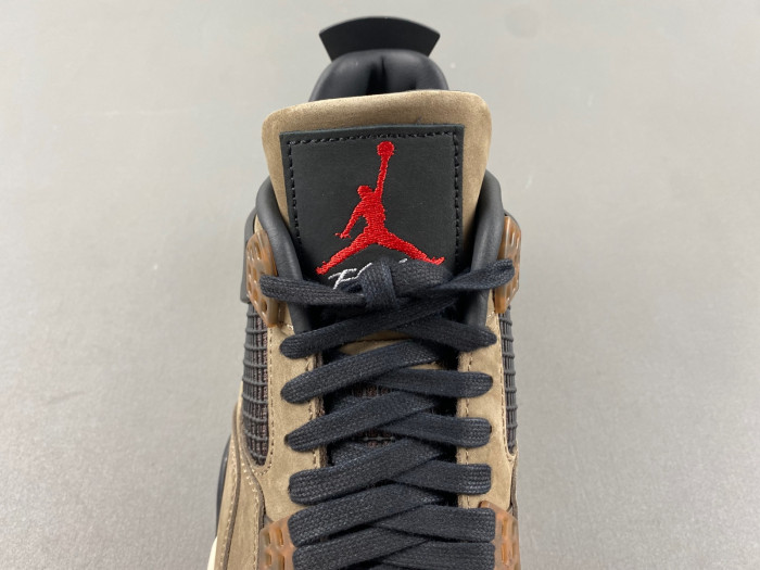 travis scott x air jordan 4 retro brown aj4-882335