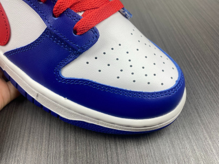 nike dunk low bright crimson game royal cw1590-104