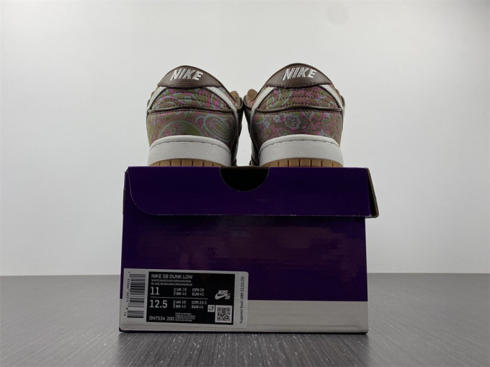 nike sb dunk low “paisley” dh7534-200