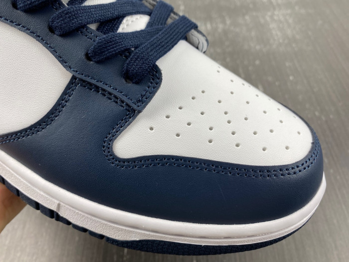 nike dunk low white navy university blue fn7800-400