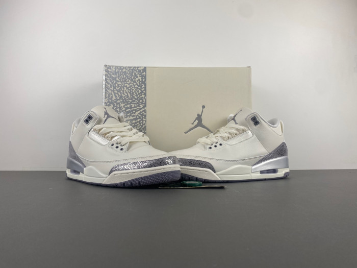 Air Jordan 3 “Sail/Metallic Silver” CK9246-100