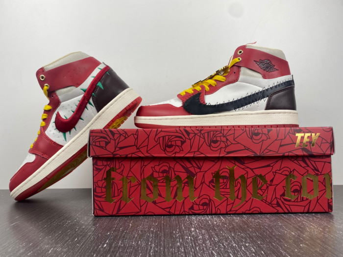 air jordan 1 zoom cmft 2 x teyana taylor gym red fj0604-601