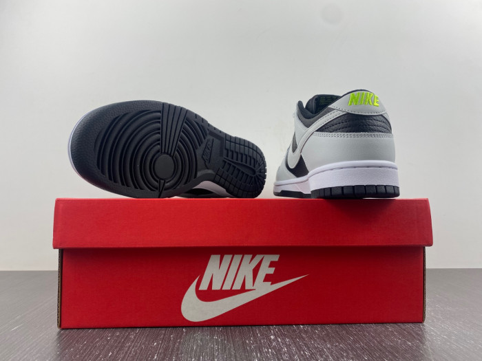 nike dunk low "grey/black/volt" fd9756-001