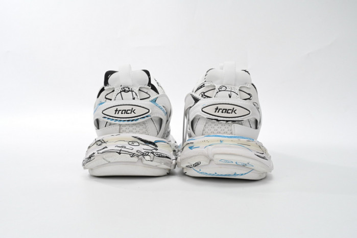 belanciaga Tess S.Black Graffiti Art 542436 W3SRA 9014