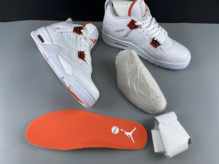 air jordan 4 retro "metallic orange" ct8527-118
