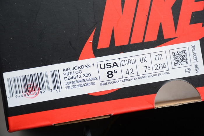 air jordan 1 high lucky green boston db4612-300