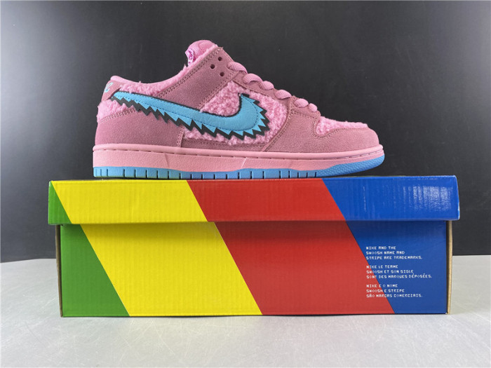grateful dead x nike sb dunk low pink bear 2020 cj5378-600