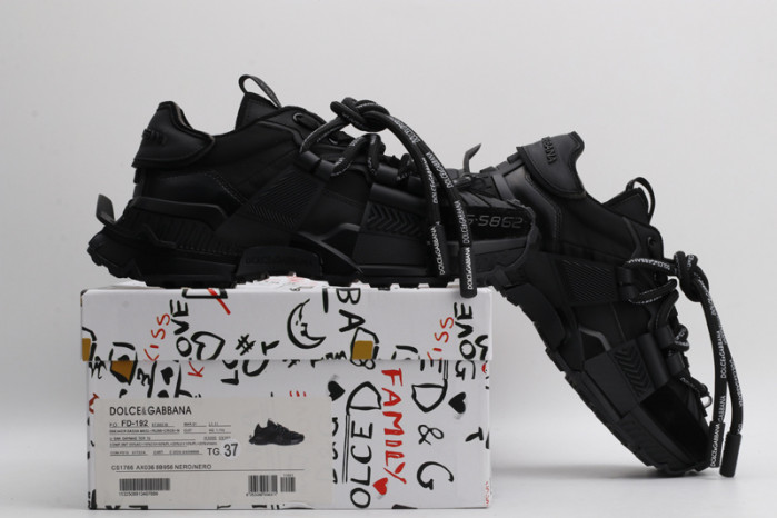 mixed-material space sneakers