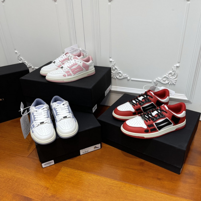 amiri* skel leather sneakers