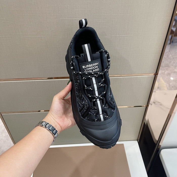 Bur*berry Check Cotton Arthur Sneakers