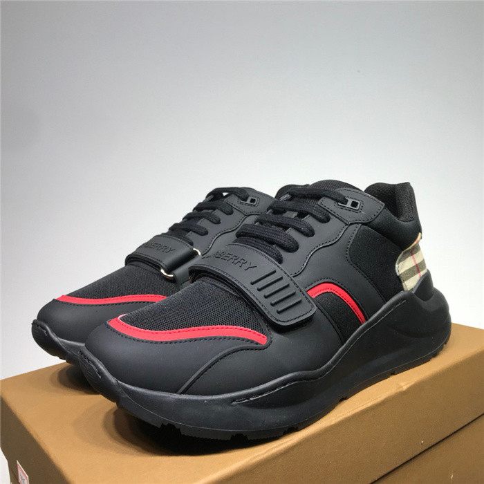 Bur*berry Vintage Check, Leather and Mesh Sneakers