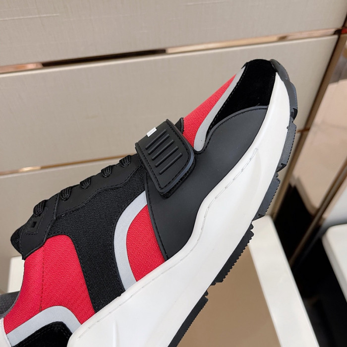 Bur*berry Vintage Check, Leather and Mesh Sneakers