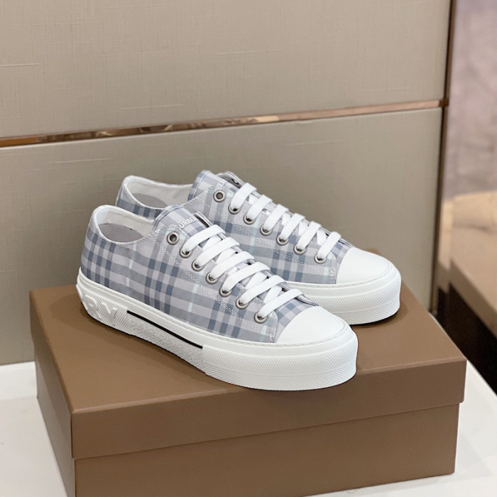 B**rry vintage check cotton sneakers