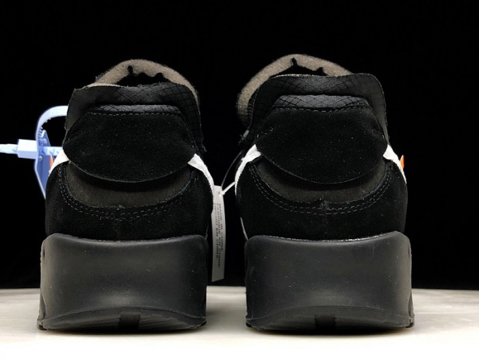 off white nike air max 90 black aa7293-001