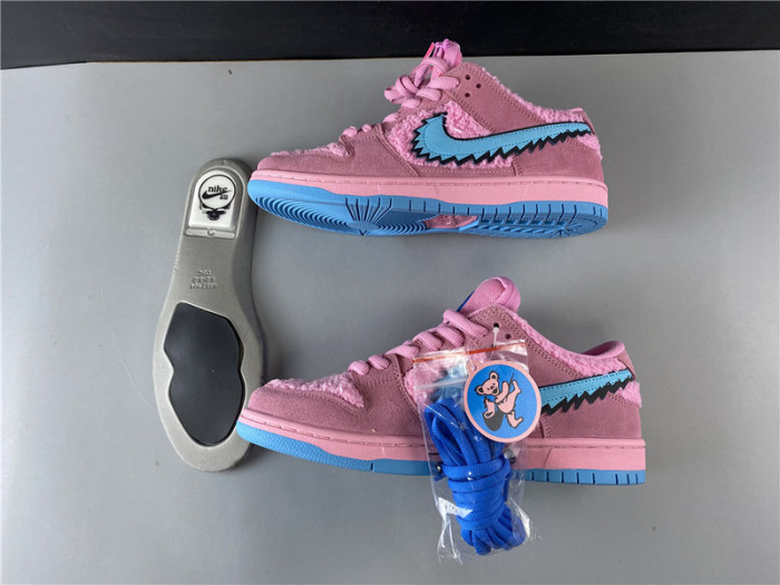 grateful dead x nike sb dunk low pink bear 2020 cj5378-600