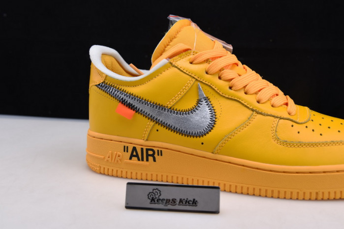 off-white nike air force 1 yellow university gold dd1876-700