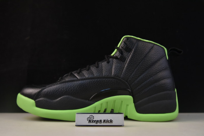 air jordan 12 black neon green