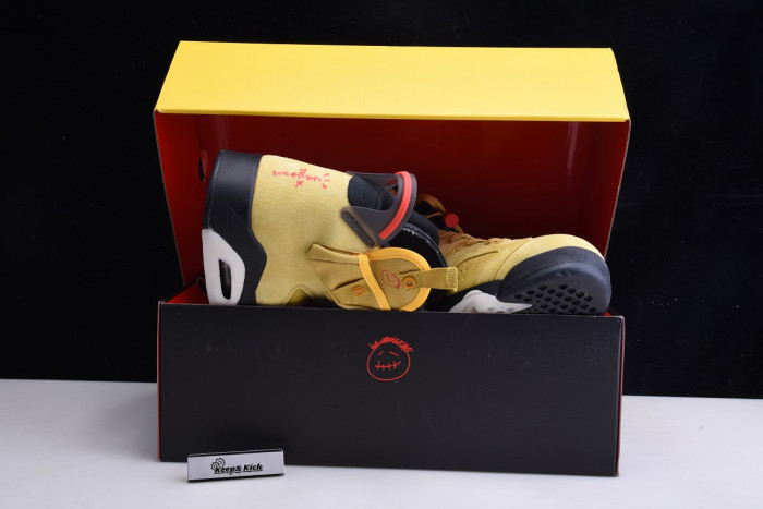 travis scott x air jordan 6 wheat yellow cn1084-300