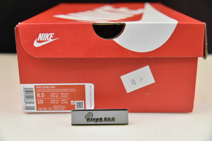 nike dunk low gorge green fb7160-161