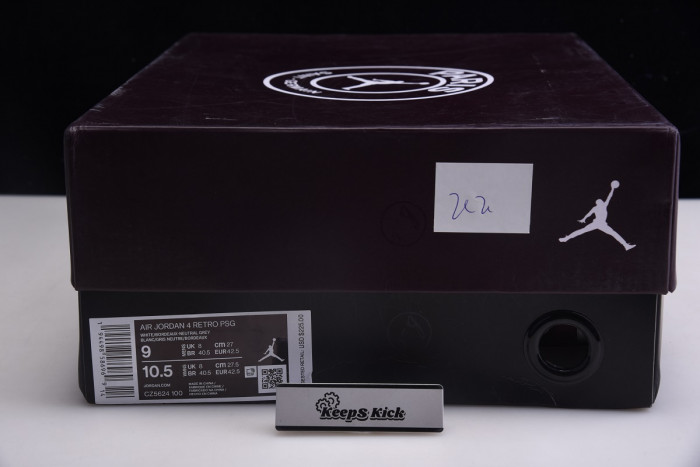 air jordan 4 retro psg paris saint-germain - cz5624-100